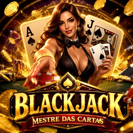 Mesa de blackjack ao vivo com cartas na mesa