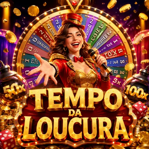 Roda gigante colorida de game show ao vivo