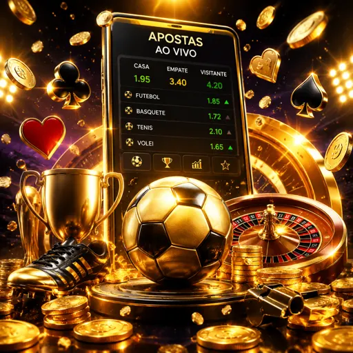 Tela de odds ao vivo de futebol em celular